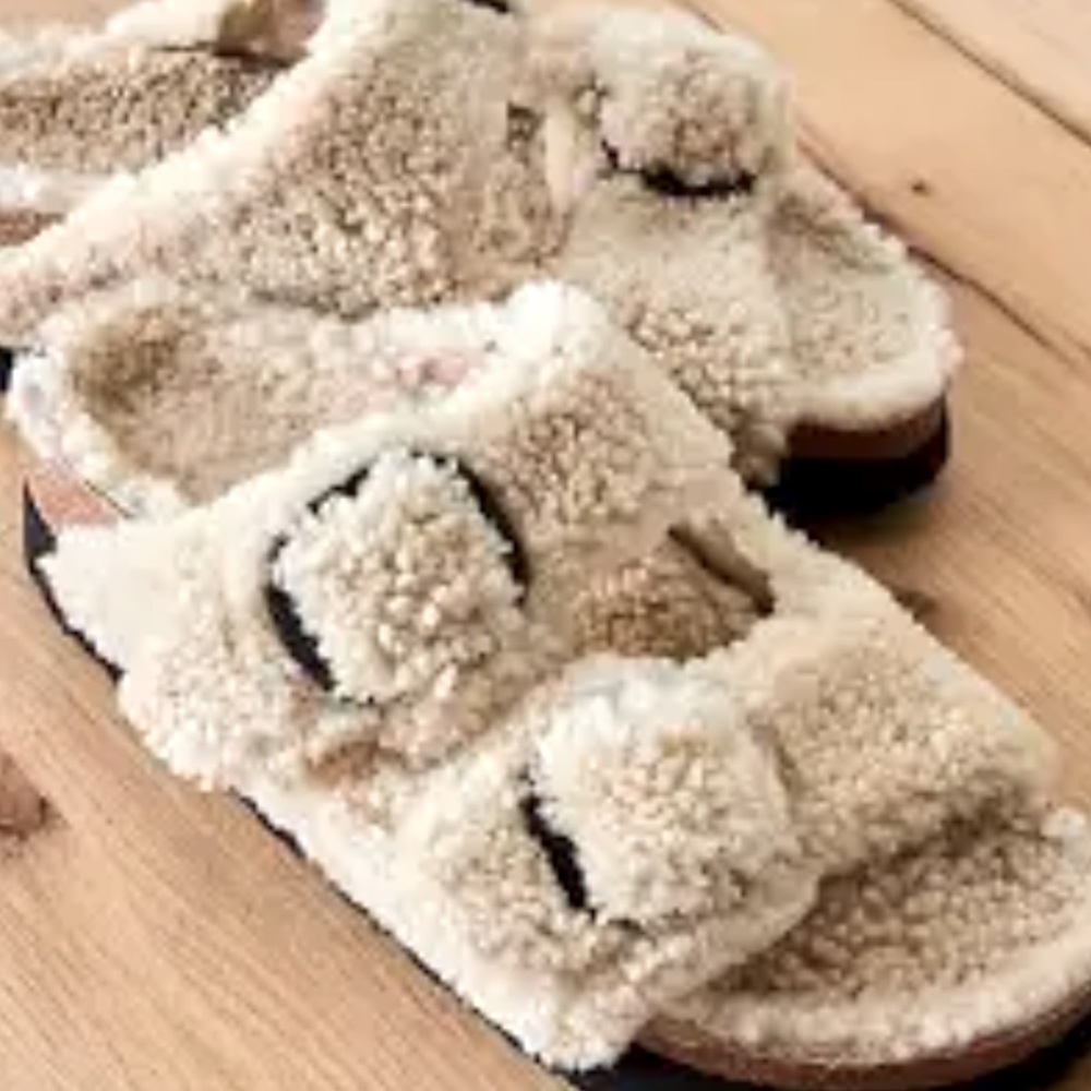 BIRKENSTOCK SHERPA SANDALS - Picture 1 of 5